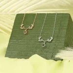 antler necklace photo pendant silver charm