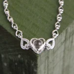 heart zircon bracelet silver edition