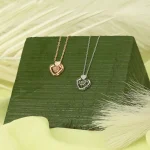 double love necklace silver hidden photo locket