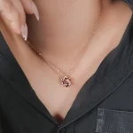 silver lucky star necklace photo charm