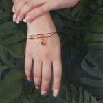 knot bangle bracelet silver classic