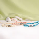 turquoise infinity projection bracelet custom photo keepsake