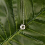 halo photo necklace silver shot