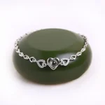 heart zircon bracelet silver edition