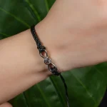 turquoise infinity projection bracelet custom photo keepsake