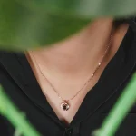 apple necklace silver photo keepsake