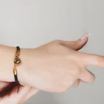 heart bracelet elegant silver design