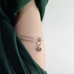 knot bangle bracelet silver classic