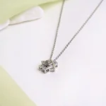 silver lucky star necklace photo charm