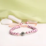 tiger eye frosted stone bracelet