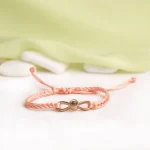 turquoise infinity projection bracelet custom photo keepsake