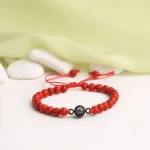 tiger eye frosted stone bracelet