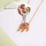 dreamcatcher necklace hidden photo charm silver