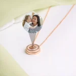 halo photo necklace silver shot
