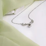 antler necklace photo pendant silver charm