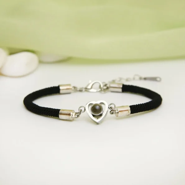 Unique silver heart charm bracelet, a beautiful keepsake piece