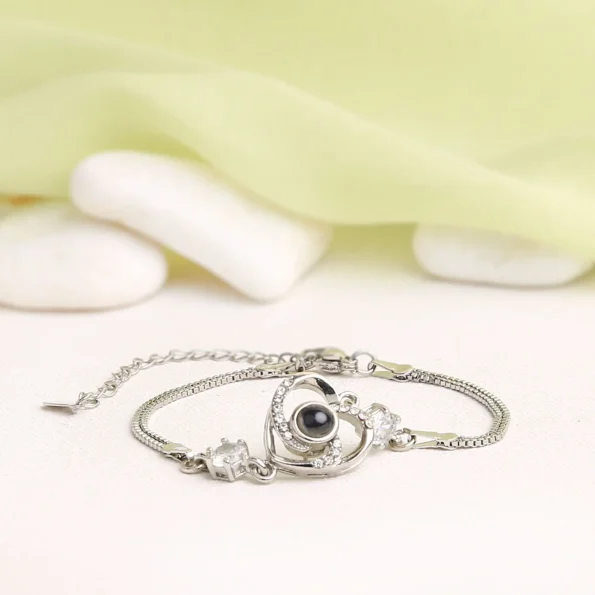 Classic silver heart charm bracelet, a cherished keepsake for lasting memories