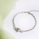 heart zircon bracelet silver edition