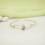 knot bangle bracelet silver classic
