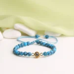 tiger eye frosted stone bracelet