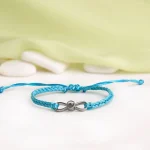 turquoise infinity projection bracelet custom photo keepsake