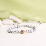 tiger eye frosted stone bracelet
