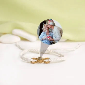 White infinity photo bracelet – custom jewelry for special gifts and lasting memories