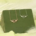 wings heart necklace silver photo locket