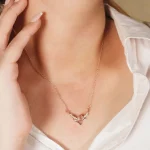 angel wings photo necklace silver charm
