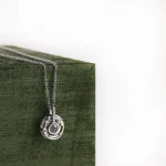 roman projection necklace silver minimalist jewelry