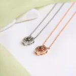 photo necklace silver memory pendant