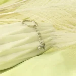 love embrace heart projection keychain
