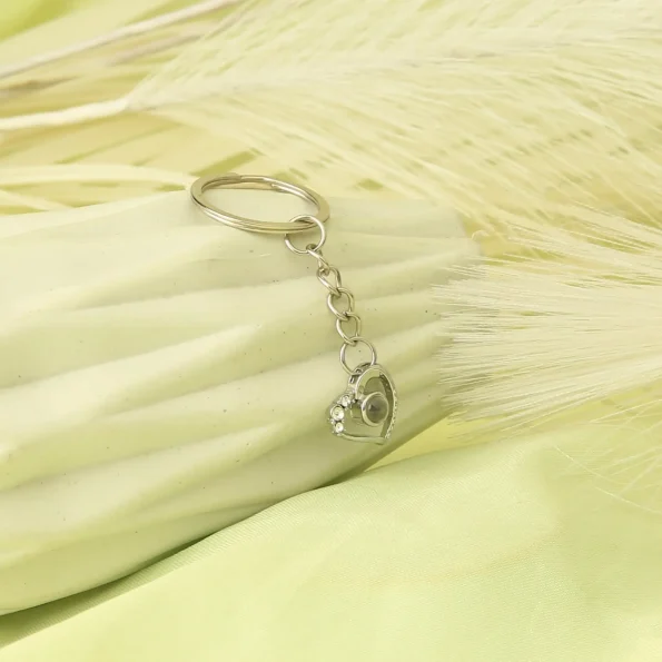 Sentimental heart memory keychain, a perfect gift to hold loved ones close.