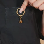 silver heart picture keychain