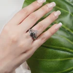 silver crown photo ring hidden picture keepsake