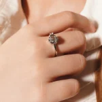 silver projection photo ring jewelry