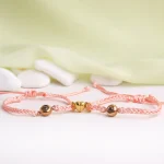 pink set of 2 photo bracelets delicate sentimental keepsake