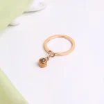silver circle photo keychain with hidden projection