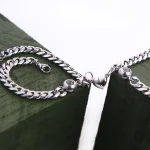 set of 2 silver cuban photo bracelets timeless keepsake