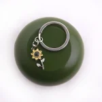 stereoscopic sunflower keychain sentimental gift