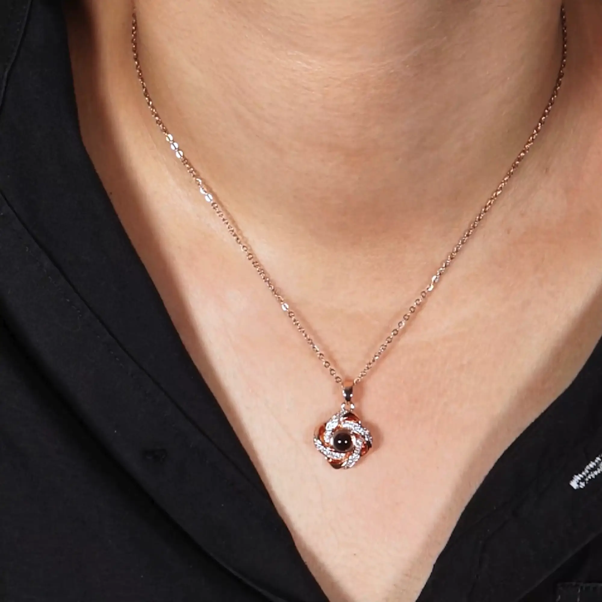 the four leaf necklace video
