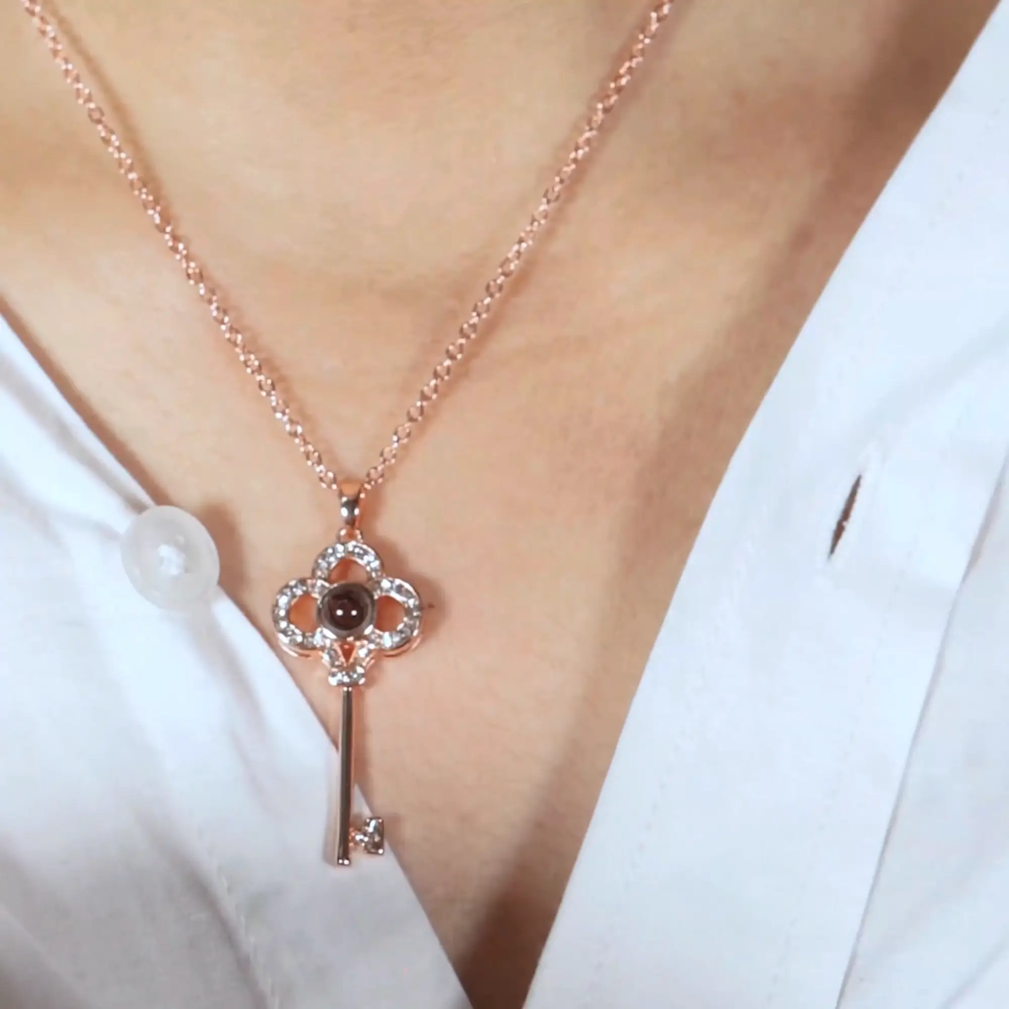 the key necklace video