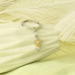 stereoscopic sunflower keychain sentimental gift