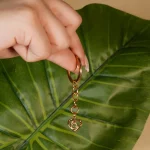 silver love heart keychain with hidden photo