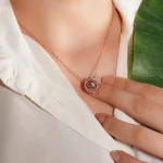 photo necklace silver memory pendant