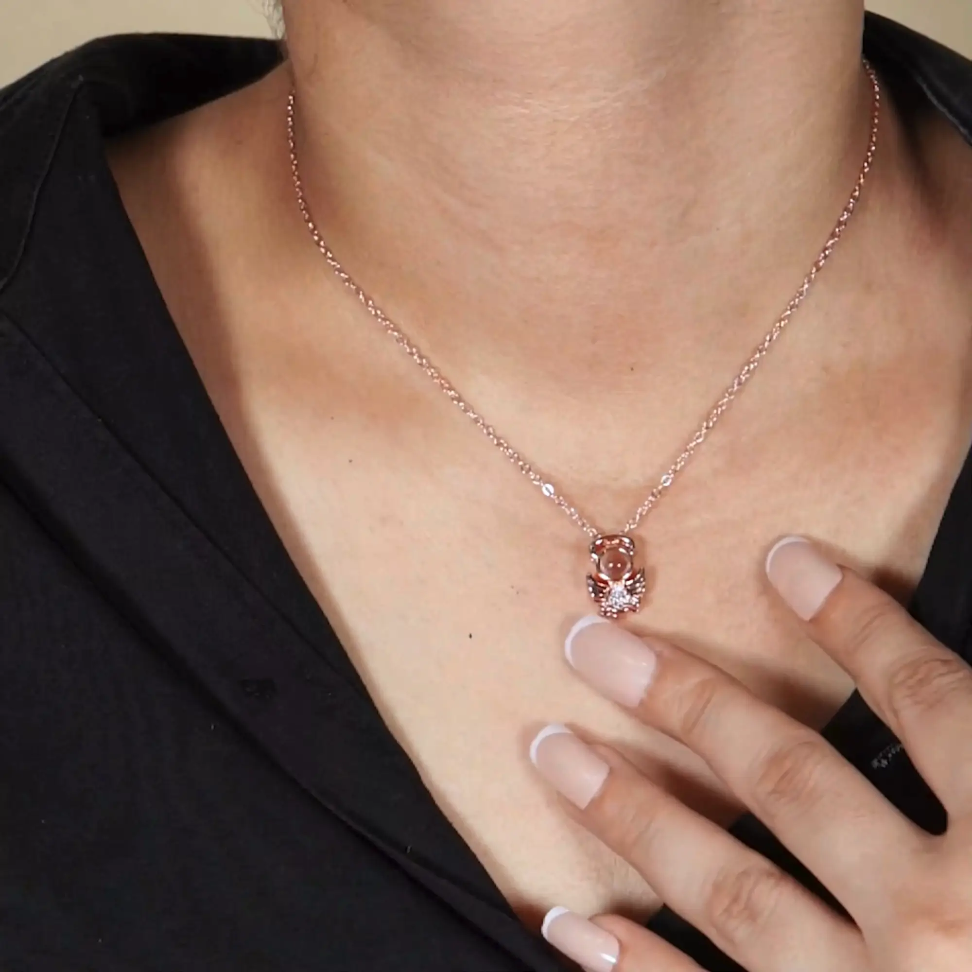 the angel necklace video